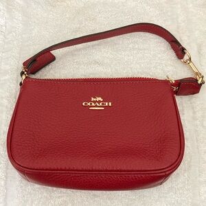 Coach Red Nolita Wristlet